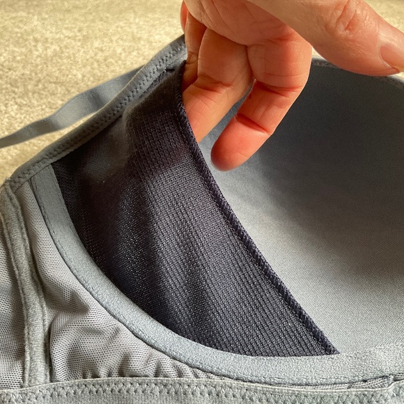 Breezies Mesh Illusions Contour Bra No Underwire 34DD Slate Blue - Picture 9 of 11